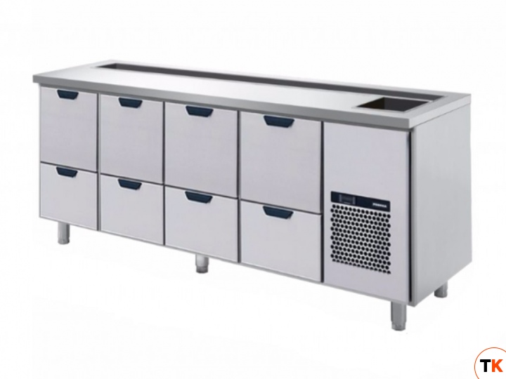 Стол Skycold холодильного с ванной для льда/напитков B2S-2-2-2-2-C