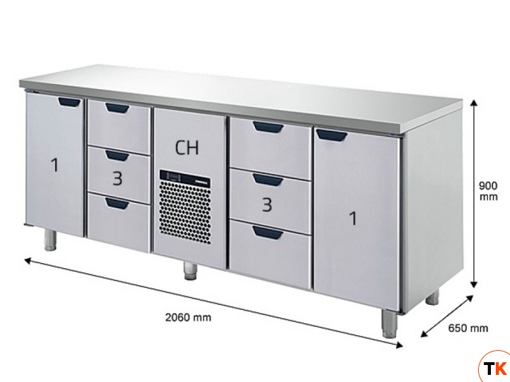 Стол Skycold холодильный GNH-1-3-CH-3-1