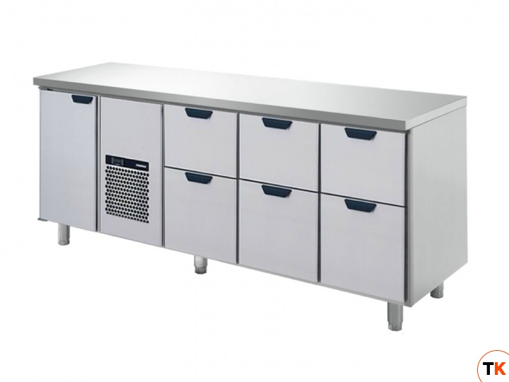Стол SKYCOLD холодильный GNH-1-CHE-2-2-2, удлинение столешницы назад до 700 мм
