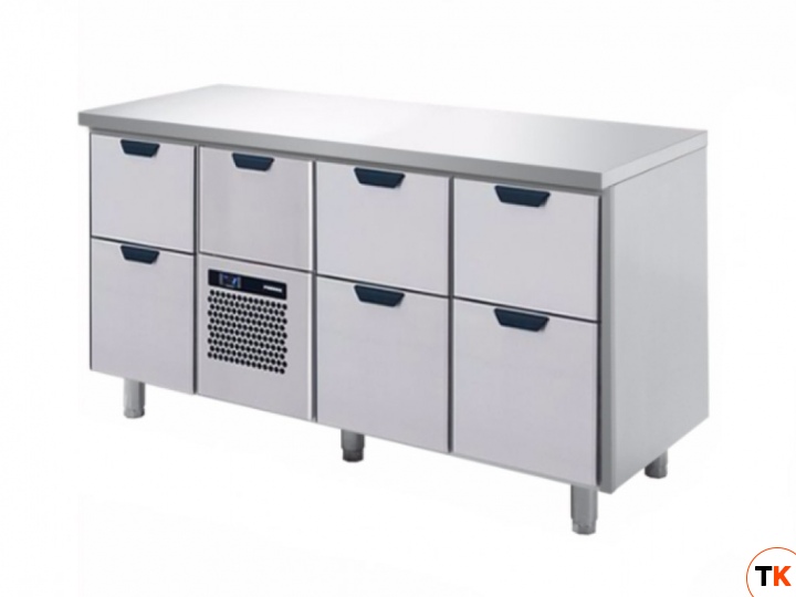 Стол SKYCOLD холодильный GNH-2-CDE-2-2, борт, удлинение столешницы назад на 50 мм, h 850