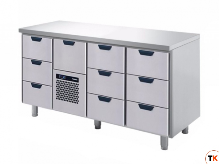 Стол SKYCOLD холодильный GNH-3-CDE-3-3, удлинение столешницы назад до 700 мм