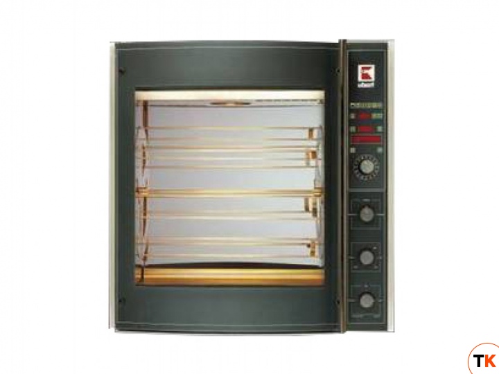 Гриль UBERT для кур RT 508 CC, впрыскиватель пара, подставка RT 7US электрический, задняя стенка из нерж. стали