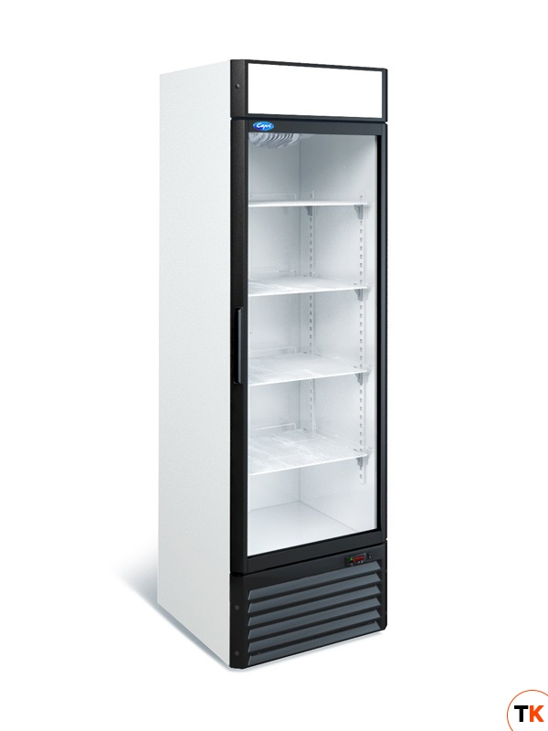 Шкаф холодильный среднетемпературный Капри 0,5СК, стекл. дверь
