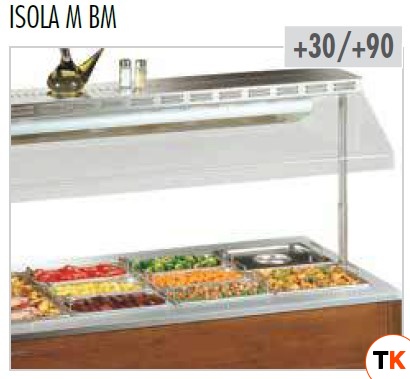 СТОЛ ШВЕД.ПОДОГР.ПАРОВОЙ ISOLA 6 M BM СВЕТ.ОРЕХ - Tecfrigo - 133145