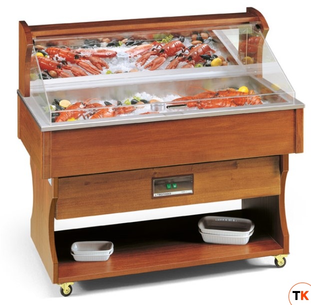ВИТРИНА РЫБН.С ЛЬДОГЕНЕР. FISHING 6 ТЕМН.ОРЕХ - Tecfrigo - 147039