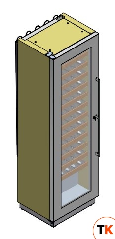 ШКАФ ВИННЫЙ СТАТ. ENOFRIGO MIAMI MEDIUM RF T + 3 DR БЕЛЫЙ - Enofrigo - 194038