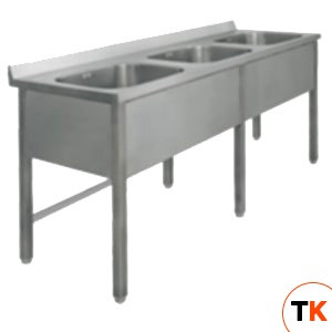 ВАННА МОЕЧНАЯ ТРОЙНАЯ ВМ-42/456 - Техно-ТТ - 105691