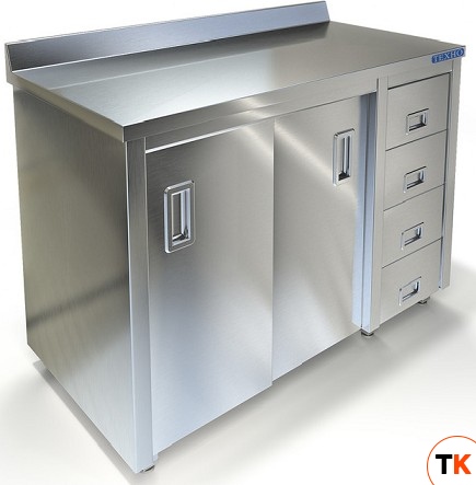 СТОЛ ПРИСТЕННЫЙ СПС-226/1200 КУПЕ П - Техно-ТТ - 107737