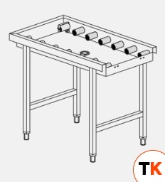 СТОЛ Д/ЧИСТ.ПОСУДЫ DIHR LC 96/1A РОЛИКОВЫЙ L - Dihr - 159574