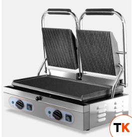 ГРИЛЬ КОНТАКТНЫЙ DIHR XBM/2 ГЛАДКИЙ+РЕБРИСТЫЙ - Dihr - 203437