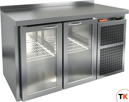 СТОЛ C ОХЛ.ШКАФОМ С СТЕКЛ.ДВЕР.HICOLD GNG 11 BR2 HT - Hicold - 144579