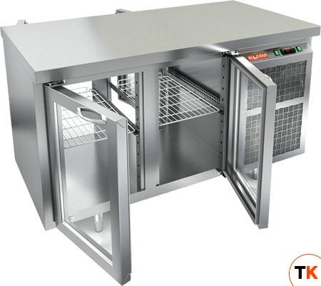 СТОЛ C ОХЛ.ШКАФОМ СО СТЕКЛ.ДВЕР.HICOLD GNG T 11/HT - Hicold - 146801