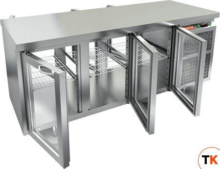 СТОЛ C ОХЛ.ШКАФОМ СО СТЕКЛ.ДВЕР.HICOLD GNG T 111/HT - Hicold - 162209