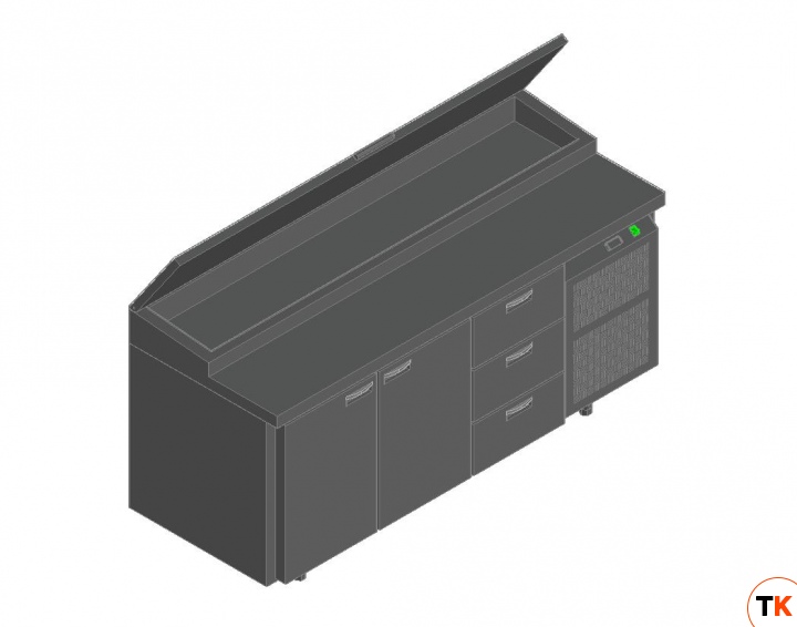 СТОЛ ДЛЯ ПИЦЦЫ HICOLD PZ1-113GN (1/3) - Hicold - 142778
