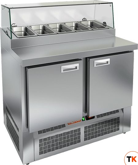 СТОЛ ДЛЯ ПИЦЦЫ HICOLD PZE2-11GN (1/6) СТЕКЛО - Hicold - 171614