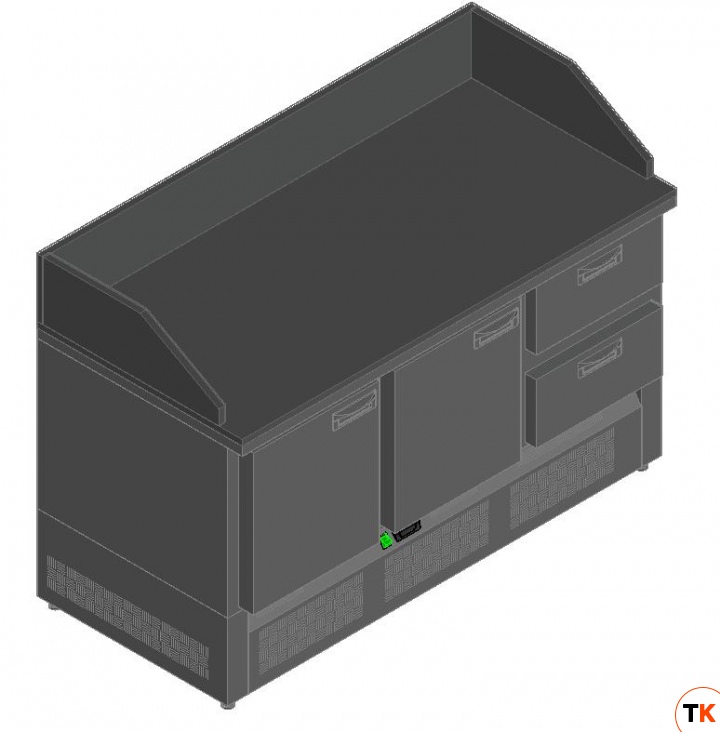 СТОЛ ДЛЯ ПИЦЦЫ HICOLD PZE3-112/GN КАМЕНЬ - Hicold - 203161