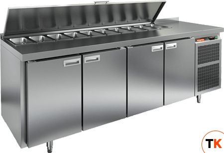 СТОЛ ДЛЯ САЛАТОВ HICOLD SL1-1111SN C КРЫШК. - Hicold - 124303