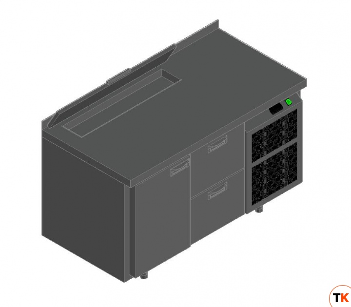 СТОЛ ДЛЯ САЛАТОВ HICOLD SL2-12GN (1/6) С КРЫШК. - Hicold - 209635