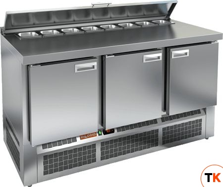 СТОЛ ДЛЯ САЛАТОВ HICOLD SLE2-111SN (1/6) С КРЫШК. - Hicold - 159403