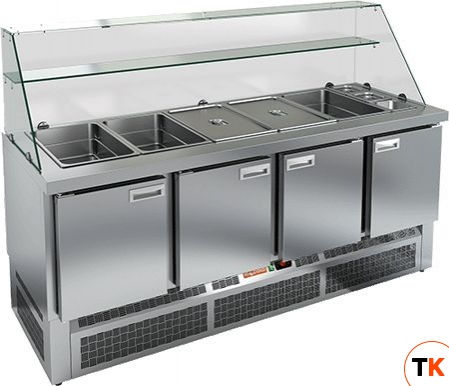 СТОЛ ДЛЯ САЛАТОВ HICOLD SLE3-1111GN ВЫСОКОЕ СТЕКЛО - Hicold - 171540