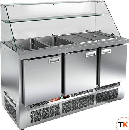 СТОЛ ДЛЯ САЛАТОВ HICOLD SLE3-111GN ВЫСОКОЕ СТЕКЛО - Hicold - 178628