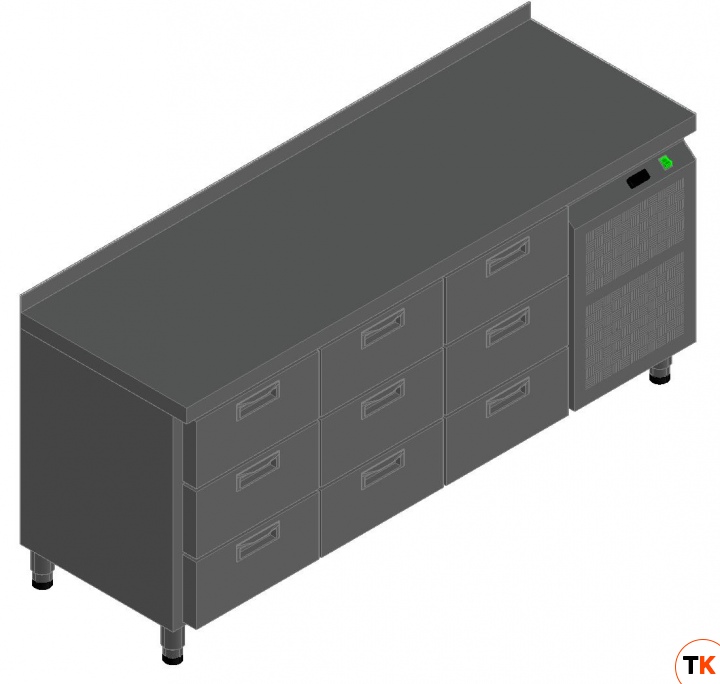 СТОЛ С ОХЛ.ШКАФОМ HICOLD SN333/TN - Hicold - 182327