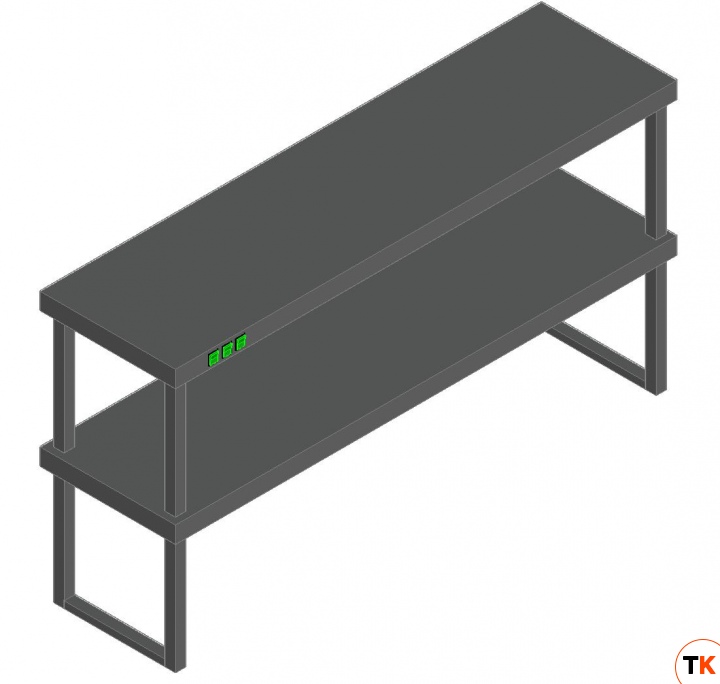 ПОЛКА ТЕПЛОВАЯ ДВУХЪЯРУСНАЯ HICOLD TP2K-14,85/4 - Hicold - 208220