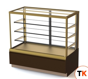ВИТРИНА КОНДИТЕРСКАЯ KC70 VM 0,9-1 0102-0109 (ВХСВ-0,9Д CARBOMA CUBE) КОРИЧ.-ЗОЛОТОЙ 1801933p - Полюс - 164591