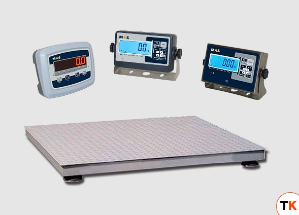 ВЕСЫ ПЛАТФОРМЕННЫЕ MAS PM4PЕ-0.6 1010 (с индикатором на стойке) RS-232 - MAS - 204460