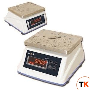 ВЕСЫ ЭЛЕКТРОННЫЕ ПОРЦИОННЫЕ ВЛАГОСТОЙКИЕ С ДИСПЛЕЕМ ДЛЯ КЛИЕНТА MAS MSWE-06D - MAS - 167467