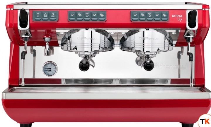 КОФЕМАШИНА APPIA LIFE 2GR V/ КРАСНЫЙ+ЭКОНОМАЙЗЕР+ВЫСОКАЯ ГРУППА 1Ф 165649 - Nuova Simonelli - 211038