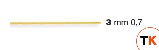 ФОРМА LA MONFERRINA ДЛЯ P3 SPAGHETTI 0.7 MM 3 ПТФЭ - LA MONFERRINA. - 209949