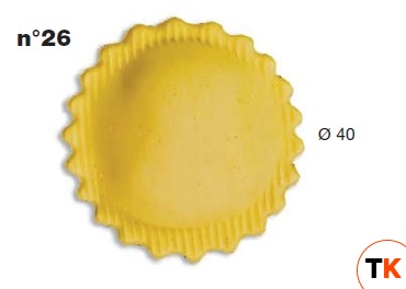 ШТАМП Д/РАВИОЛИ ДЛЯ НАСАДКИ LA MONFERRINA MULTIPASTA КРУГ ДИАМ. 40 ММ 26 - LA MONFERRINA. - 208767