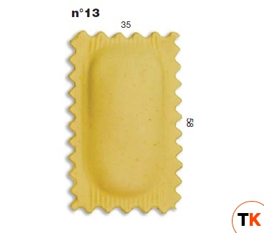 ШТАМП Д/РАВИОЛИ ДЛЯ НАСАДКИ LA MONFERRINA MULTIPASTA ПРЯМОУГОЛЬНИК 35Х58 ММ 13 - LA MONFERRINA. - 208768