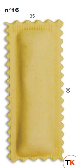 ШТАМП Д/РАВИОЛИ ДЛЯ НАСАДКИ LA MONFERRINA MULTIPASTA ПРЯМОУГОЛЬНИК 35Х90 ММ 16 - LA MONFERRINA. - 206874