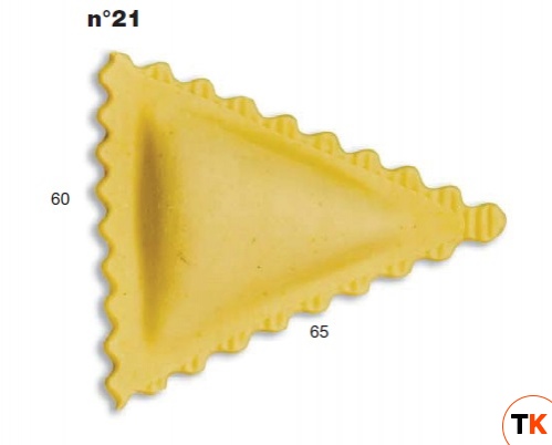 ШТАМП Д/РАВИОЛИ ДЛЯ НАСАДКИ LA MONFERRINA MULTIPASTA ТРЕУГОЛЬНИК 60Х65 ММ 21 - LA MONFERRINA. - 206875