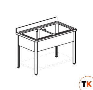 ВАННА МОЕЧНАЯ APACH CHEF LINE L2S147-55 - Apach Chef Line - 195034