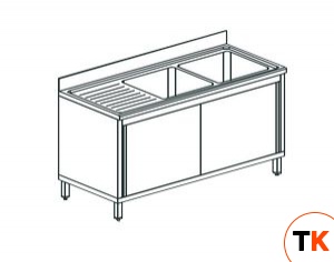 ВАННА МОЕЧНАЯ APACH CHEF LINE L2S157-45LWSD - Apach Chef Line - 195197