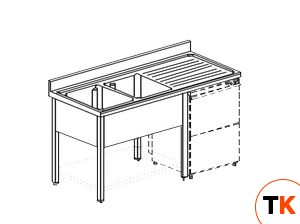 ВАННА МОЕЧНАЯ APACH CHEF LINE L2S167-45RWD - Apach Chef Line - 195104