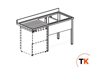 ВАННА МОЕЧНАЯ APACH CHEF LINE L2S187-55LWD - Apach Chef Line - 195115