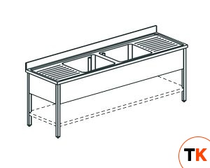 ВАННА МОЕЧНАЯ APACH CHEF LINE L2S217-552WSH - Apach Chef Line - 195070