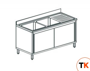 ВАННА МОЕЧНАЯ APACH CHEF LINE L2S217-65RWSD - Apach Chef Line - 195195