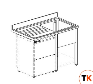 ВАННА МОЕЧНАЯ APACH CHEF LINE LS136-54LWD - Apach Chef Line - 194972