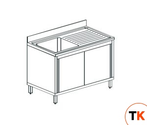 ВАННА МОЕЧНАЯ APACH CHEF LINE LS136-54RWSD - Apach Chef Line - 195155