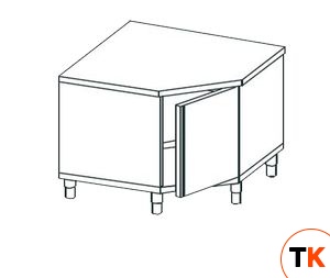 СТОЛ УГЛОВОЙ ЗАКРЫТЫЙ APACH CHEF LINE LWT710SH2HD - Apach Chef Line - 196386