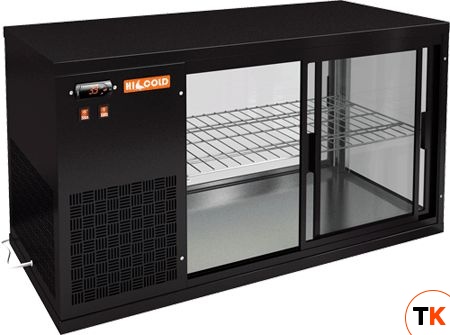 ВИТРИНА HICOLD VRL 1100 L BLACK - Hicold - 207435
