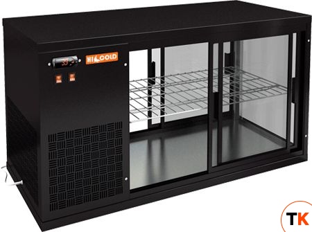 ВИТРИНА HICOLD VRL T 1300 L BLACK - Hicold - 207484