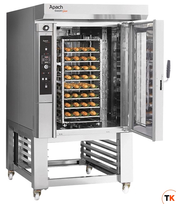 ПЕЧЬ МИНИРОТАЦИОННАЯ ГАЗОВАЯ С ПОДСТАВКОЙ С НАПРАВЛЯЮЩИМИ APACH BAKERY LINE C46CS TSTA - Apach Bakery Line - 206555