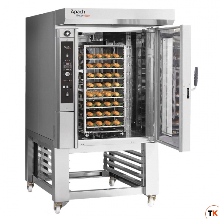 ПЕЧЬ МИНИРОТАЦИОННАЯ ГАЗОВАЯ С ПОДСТАВКОЙ С НАПРАВЛЯЮЩИМИ APACH BAKERY LINE C46CS EMPTA - Apach Bakery Line - 206554