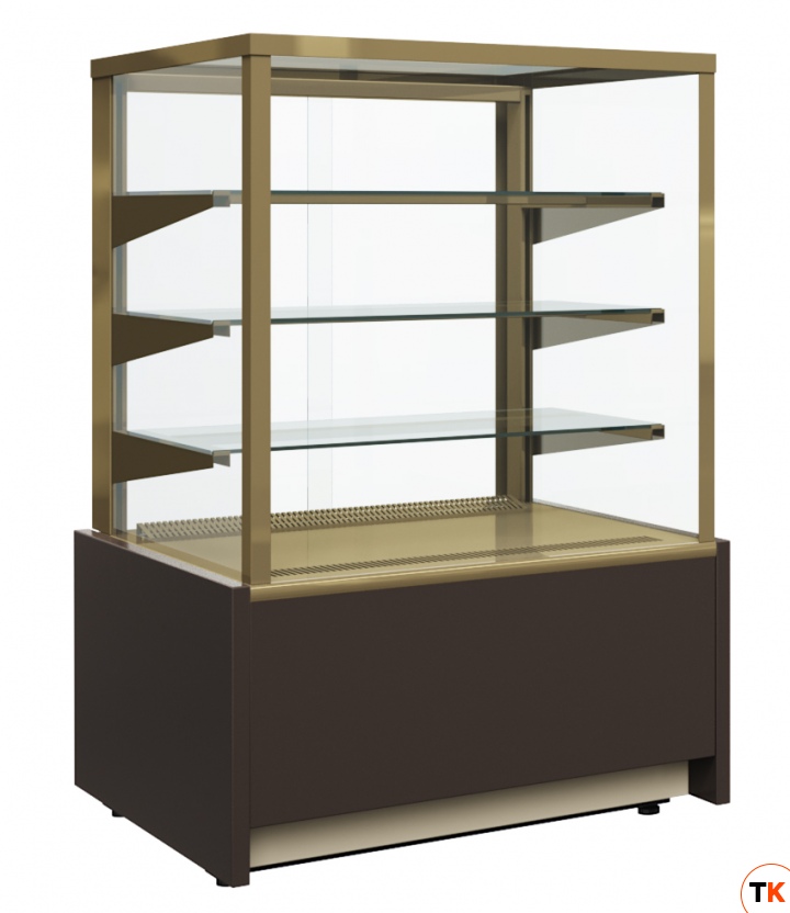ВИТРИНА КОНДИТЕРСКАЯ KC70 VM 1,3-1 0102-0109 (ВХСВ-1,3Д CARBOMA CUBE) КОРИЧ.-ЗОЛОТОЙ 1801934p - Полюс - 183180